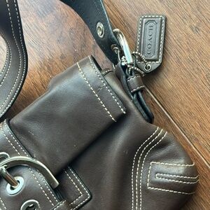 Coach Handbag brown and silver